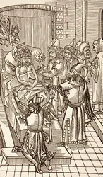 Mehmed II., Sultan des Osmanischen Reiches, auf seinem Sterbebett, aus 